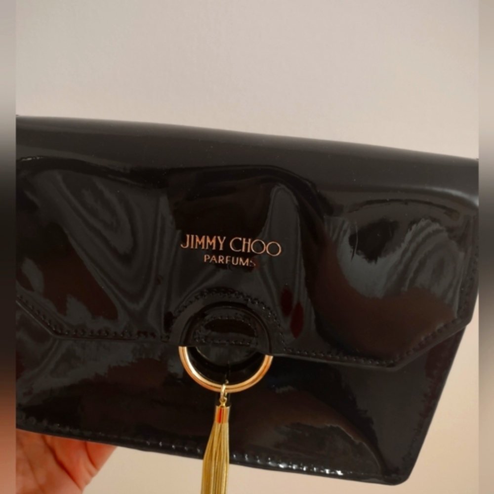 Jimmy choo crossbody black patent leather